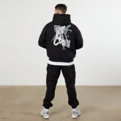 Vanquish DBZ CS Trunks Vs Freiza Black Oversized Pullover Hoodie -Vanquish Fitness Shop VQ TSP16andDBZ105550