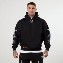 Vanquish DBZ CS Cell Gohan + Goku Black Oversized Pullover Hoodie