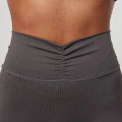 Vanquish Enhance Graphite Grey Ruched Flared Leggings -Vanquish Fitness Shop VQFit E commerceFeb24100159