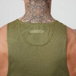 Vanquish Essential Olive Green Performance Tank Top 7 Vanquish Essential Olive Green Performance Tank Top -Vanquish Fitness Shop VQFit E commerceFeb2499088