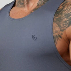 Vanquish Essential Denim Blue Performance Tank Top -Vanquish Fitness Shop VQFit E commerceFeb2499349