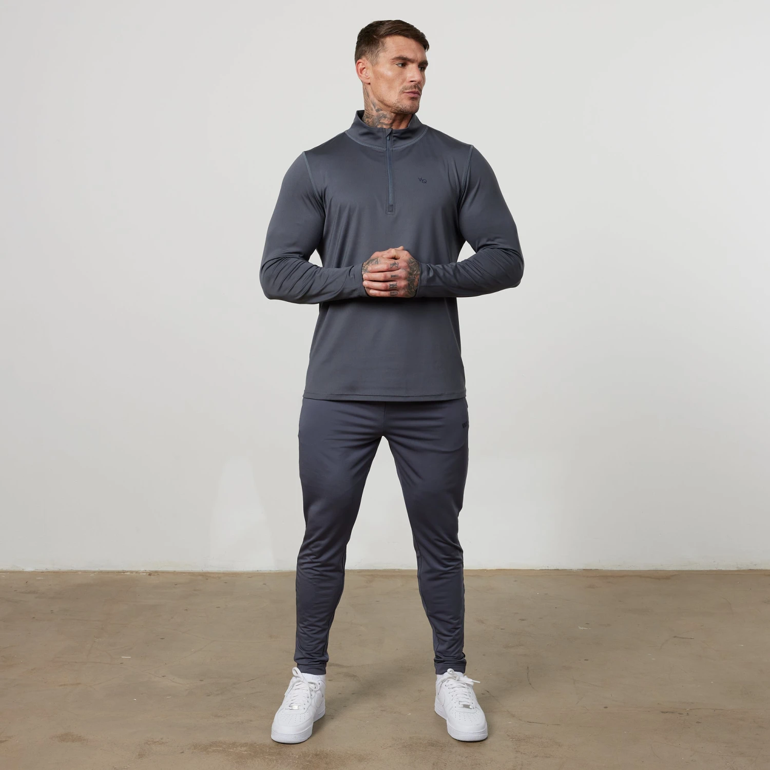 Vanquish Essential Denim Blue Performance 1/4 Zip Top 7 Vanquish Essential Denim Blue Performance 1/4 Zip Top - Image 7