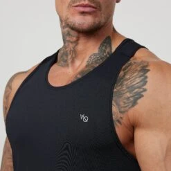 Vanquish Essential Black Performance Tank Top -Vanquish Fitness Shop VQFit E commerceFeb2499506