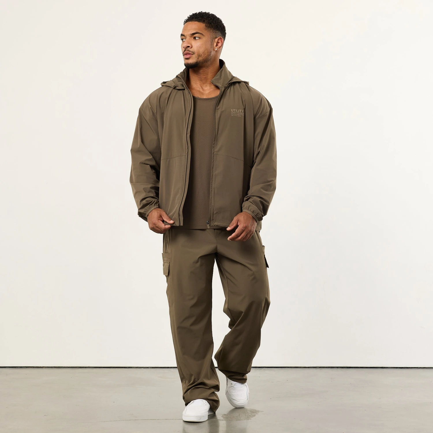 Vanquish Utility Brown Wide Leg Cargo Pants 3 Vanquish Utility Brown Wide Leg Cargo Pants - Image 3