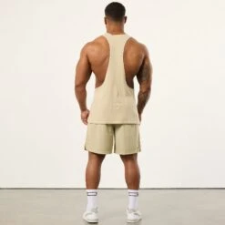 Vanquish Bodybuilding Vintage Khaki Mesh Shorts -Vanquish Fitness Shop VQFit MensSSE commerce6339