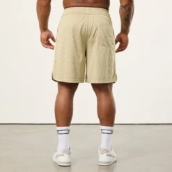 Vanquish Bodybuilding Vintage Khaki Mesh Shorts -Vanquish Fitness Shop VQFit MensSSE commerce6371