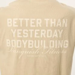 Vanquish Bodybuilding Vintage Khaki Boxy Oversized T Shirt -Vanquish Fitness Shop VQFit MensSSE commerce6505