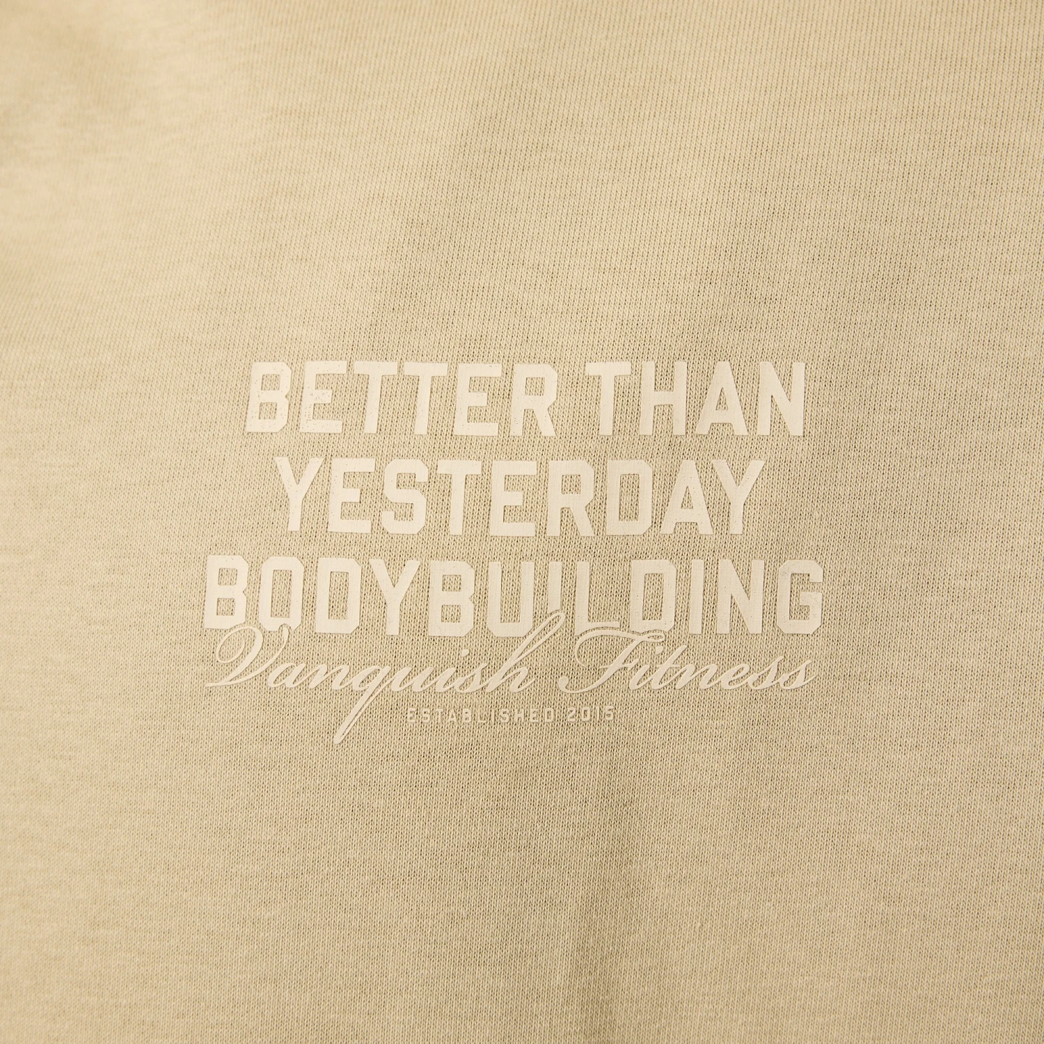 Vanquish Bodybuilding Vintage Khaki Boxy Oversized Pullover Hoodie 6 Vanquish Bodybuilding Vintage Khaki Boxy Oversized Pullover Hoodie - Image 6