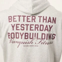 Vanquish Bodybuilding Oat Marl Boxy Oversized Pullover Hoodie -Vanquish Fitness Shop VQFit MensSSE commerce6636