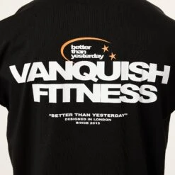 Vanquish TSP Since 2015 Black Oversized T Shirt -Vanquish Fitness Shop VQFit MensSSE commerce6921