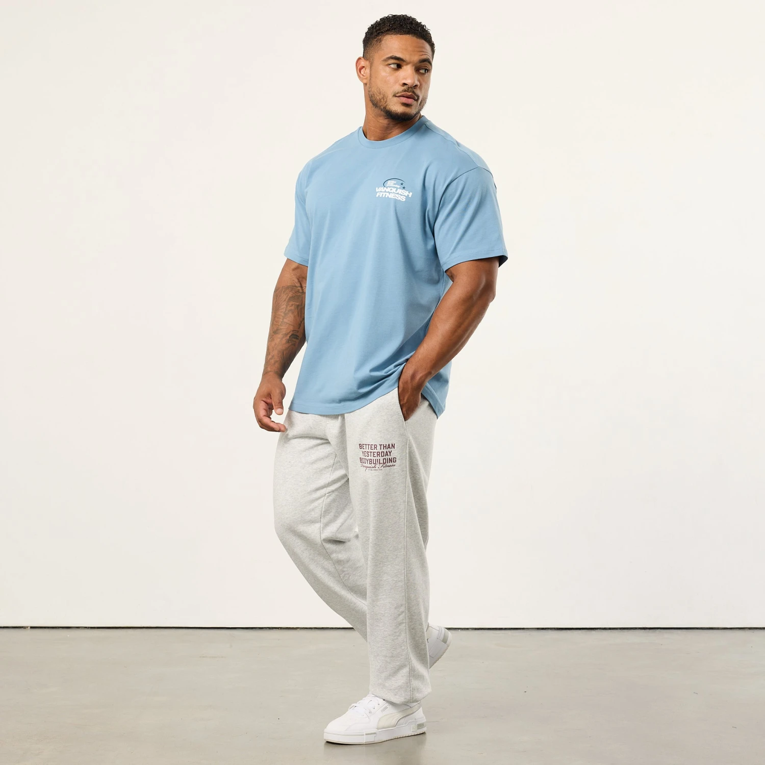 Vanquish TSP Since 2015 Blue Oversized T Shirt 2 Vanquish TSP Since 2015 Blue Oversized T Shirt - Image 2