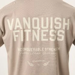 Vanquish TSP Unconquerable Strength Grey Oversized T Shirt -Vanquish Fitness Shop VQFit MensSSE commerce7070