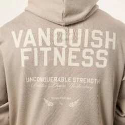Vanquish TSP Unconquerable Strength Grey Oversized Pullover Hoodie 10 Vanquish TSP Unconquerable Strength Grey Oversized Pullover Hoodie -Vanquish Fitness Shop VQFit MensSSE commerce7108