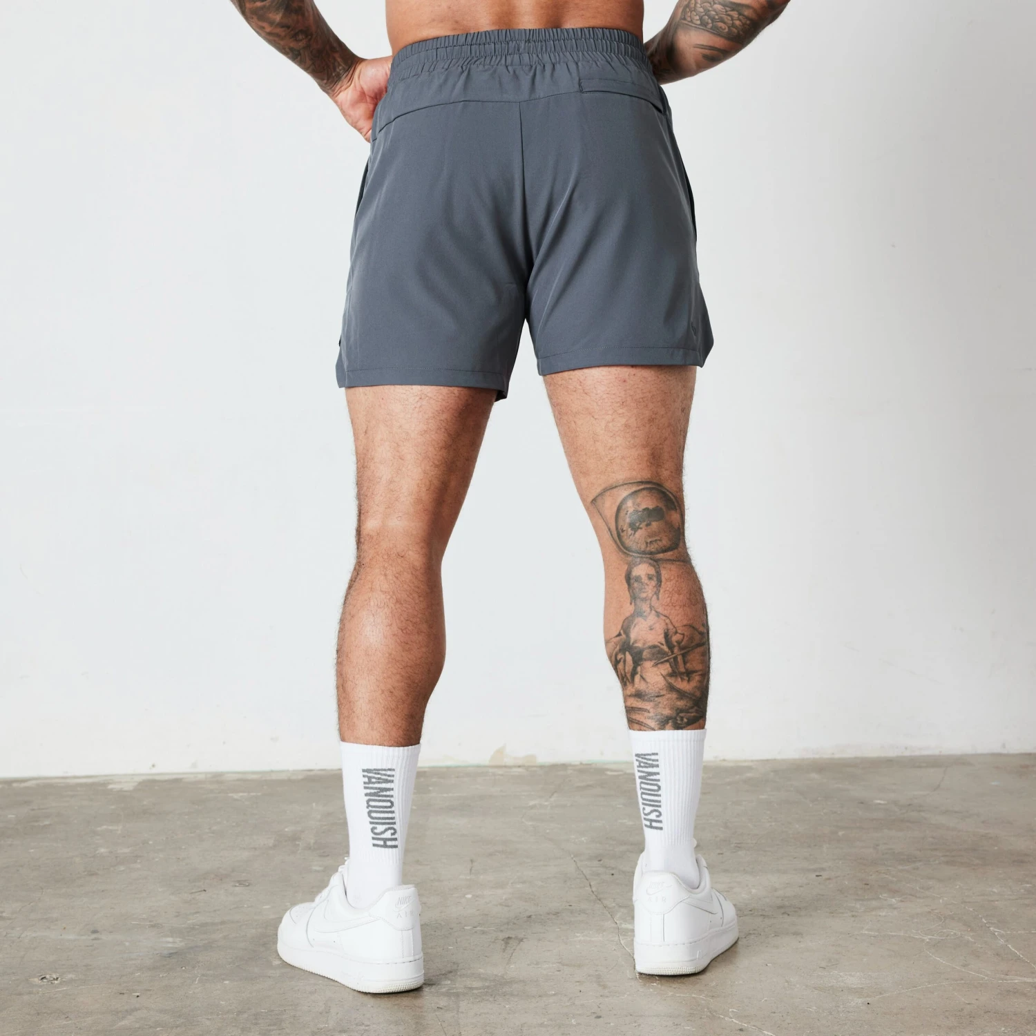 Vanquish Essential Denim Blue Performance 4" Shorts 4 Vanquish Essential Denim Blue Performance 4" Shorts - Image 4