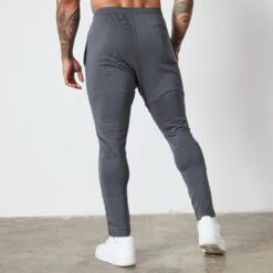 Vanquish Essential Denim Blue Tapered Fit Sweatpants -Vanquish Fitness Shop VQ BlackFriday23 7909
