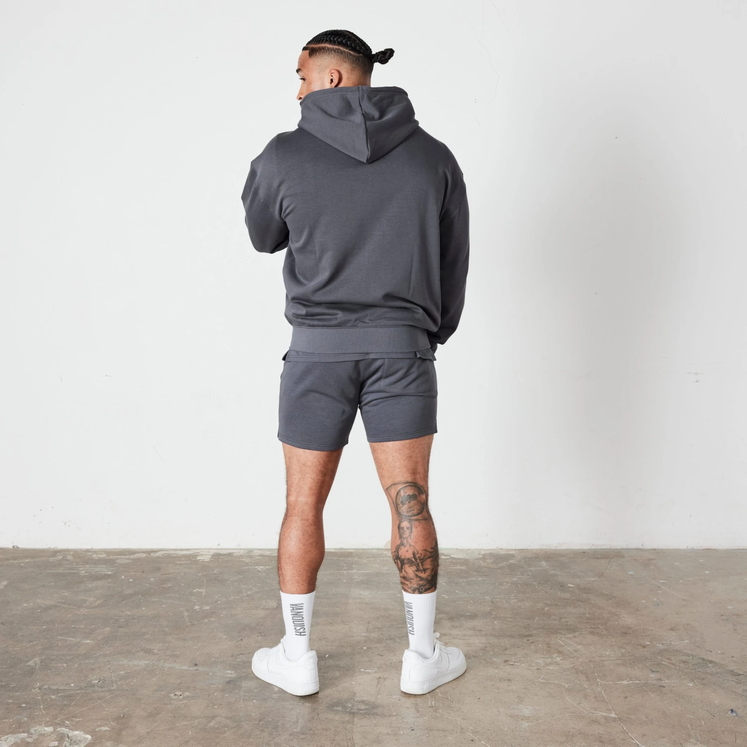 Vanquish Essential Denim Blue Oversized Full Zip Hoodie 3 Vanquish Essential Denim Blue Oversized Full Zip Hoodie - Image 3