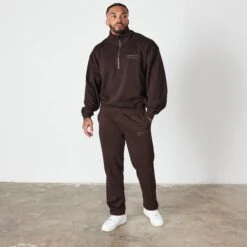 Vanquish Coffee Brown Signature Collection Quarter Zip Sweater 9 Vanquish Coffee Brown Signature Collection Quarter Zip Sweater -Vanquish Fitness Shop VQ BlackFriday23 8873