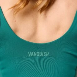 Vanquish Enhance Forest Green Ruched Vest -Vanquish Fitness Shop WB Summer Sale websize149