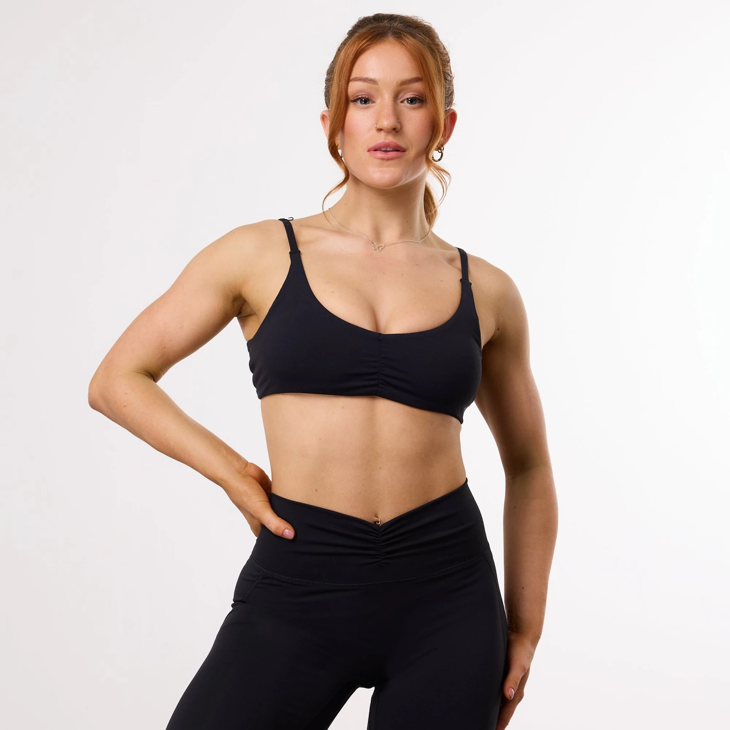 Vanquish Enhance Black Minimal Open Back Bra 3 Vanquish Enhance Black Minimal Open Back Bra - Image 3