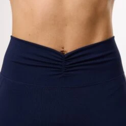 Vanquish Enhance Navy Blue Ruched Leggings -Vanquish Fitness Shop WB Summer Sale websize23