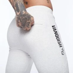 Vanquish Triumph Off White Tapered Sweatpants -Vanquish Fitness Shop triumph pants offwhite 0734 0190