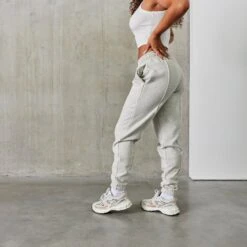 Vanquish Balance Oat Marl Pintuck Sweatpants -Vanquish Fitness Shop vanquish balance oat marl pintuck sweatpants 448945