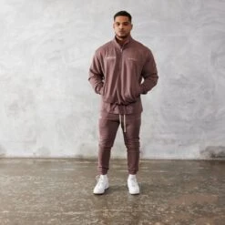 Vanquish Brown Unconquerable Quarter Zip Sweater -Vanquish Fitness Shop vanquish brown unconquerable quarter zip sweater 384389