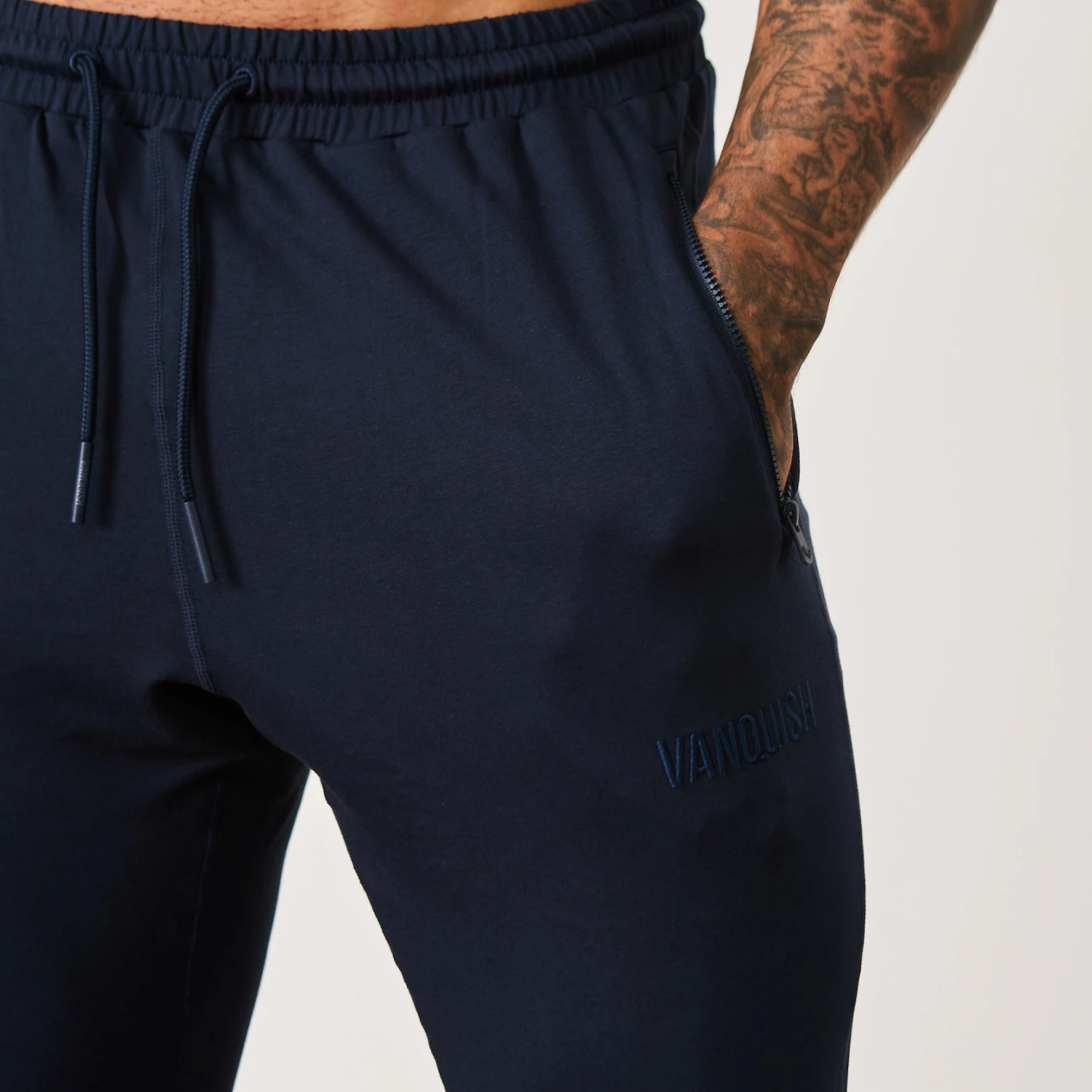 Vanquish Eclipse V2 Navy Blue Tapered Sweatpants 2 Vanquish Eclipse V2 Navy Blue Tapered Sweatpants - Image 2