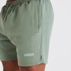 Vanquish Essential Green Regular Fit Shorts -Vanquish Fitness Shop vanquish essential green regular fit shorts 436261