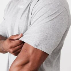Vanquish Essential Grey Oversized T Shirt -Vanquish Fitness Shop vanquish essential grey oversized t shirt 632133