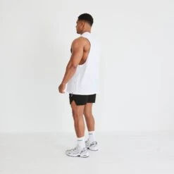 Vanquish Essential White Oversized Sleeveless T Shirt -Vanquish Fitness Shop vanquish essential white oversized sleeveless t shirt 135181