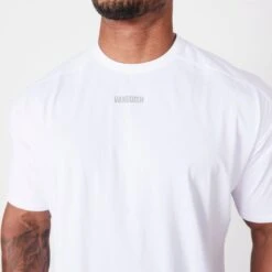 Vanquish Essential White Oversized T Shirt -Vanquish Fitness Shop vanquish essential white oversized t shirt 231886