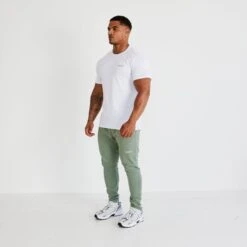 Vanquish Essential White Slim Fit Short Sleeve T Shirt -Vanquish Fitness Shop vanquish essential white slim fit short sleeve t shirt 298964