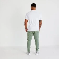 Vanquish Essential White Slim Fit Short Sleeve T Shirt -Vanquish Fitness Shop vanquish essential white slim fit short sleeve t shirt 994972