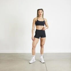 Vanquish Evolve Black High Waisted Shorts -Vanquish Fitness Shop vanquish evolve black high waisted shorts 497039