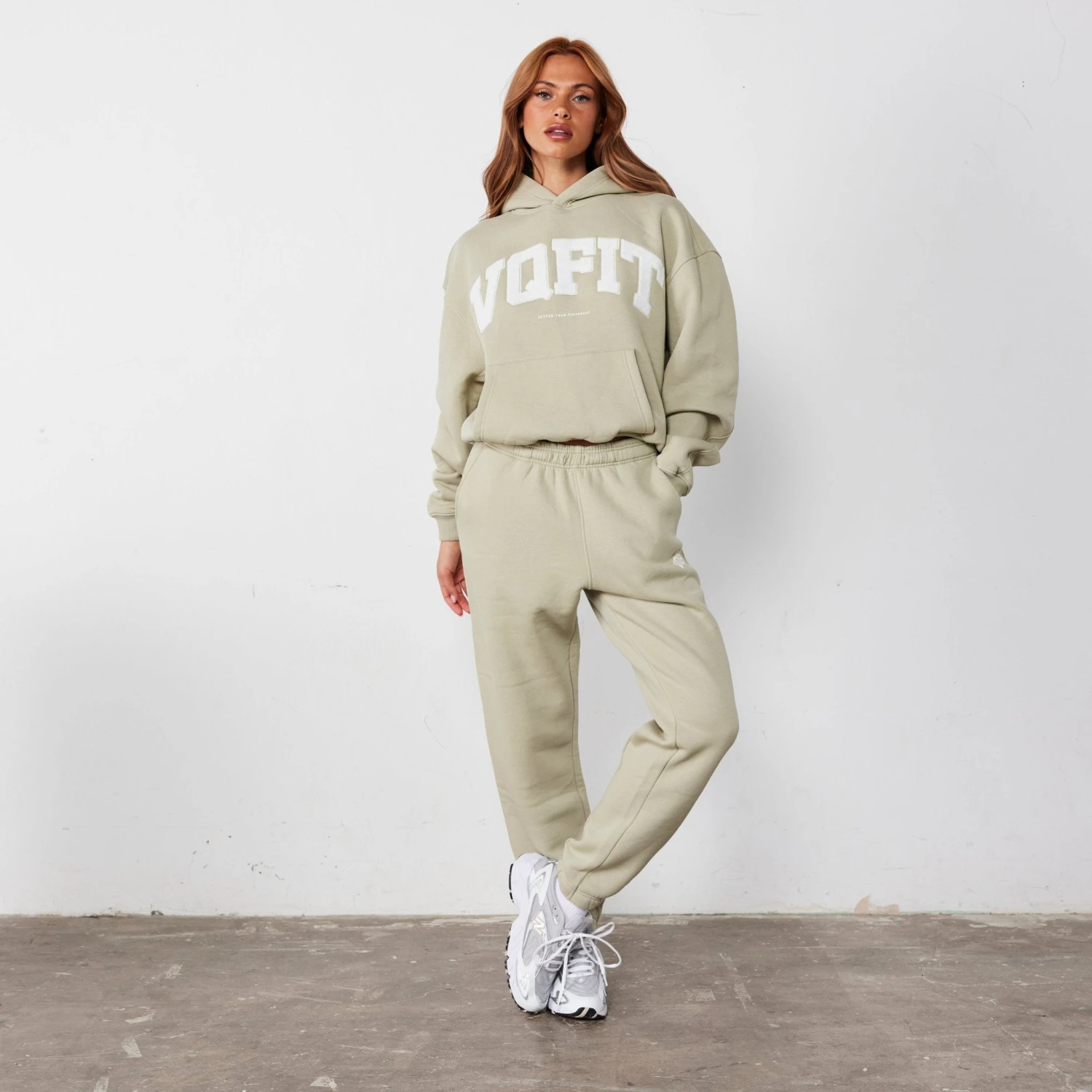 Vanquish Pale Khaki VQFIT Oversized Sweatpants 1 Vanquish Pale Khaki VQFIT Oversized Sweatpants