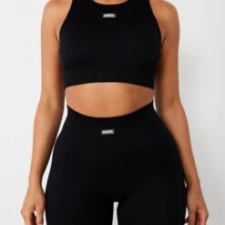 Vanquish Ribbed Seamless Black Legging -Vanquish Fitness Shop vanquish ribbed seamless black legging 343571