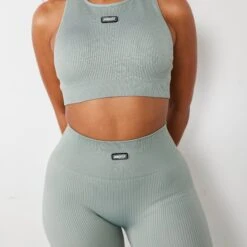 Vanquish Ribbed Seamless Slate Grey Legging -Vanquish Fitness Shop vanquish ribbed seamless slate grey legging 999086